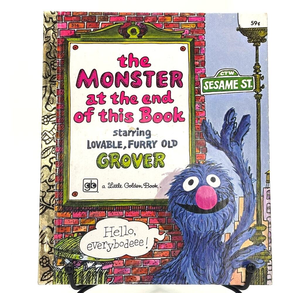 1978 Vintage Grover Monster at the End of This Book Sesame Street LGB 11th Prt